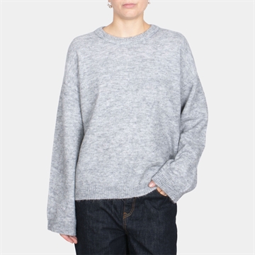 JJXX Matilda Wool Blend Crew Neck Light Grey Melange